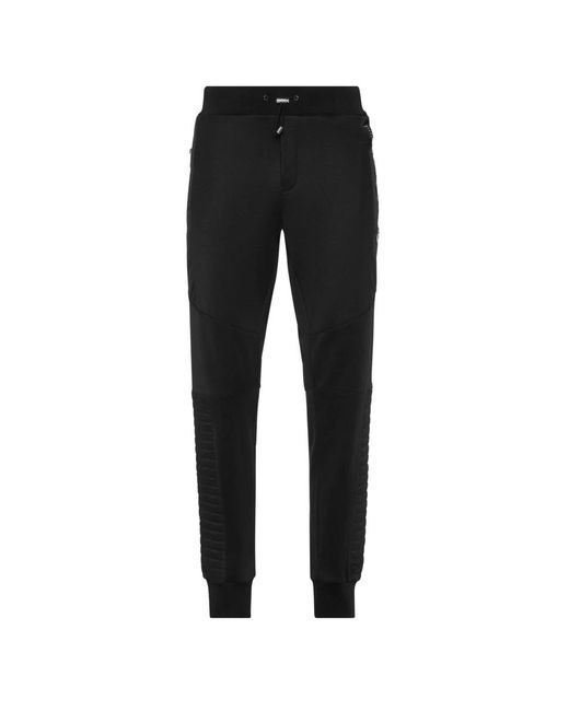 Philipp Plein Black Sweatpants for men