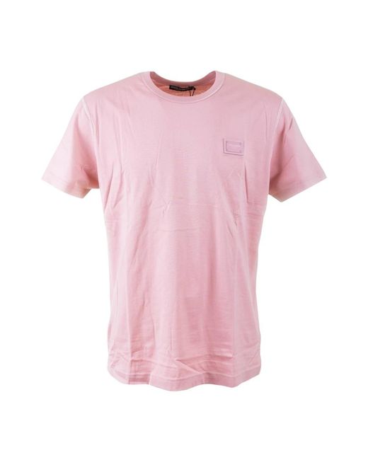 Dolce & Gabbana Pink T-Shirts for men