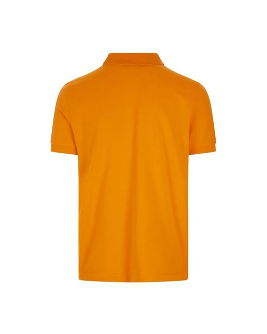 Stone Island Orange Polo Shirts for men
