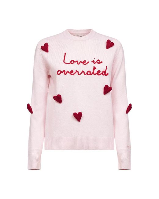 Mc2 Saint Barth Pink Round-Neck Knitwear