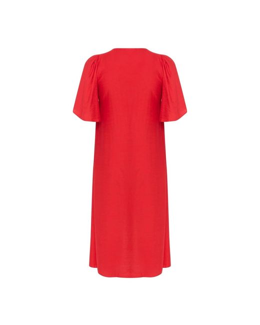 Kaffe Midi Dresses in het Red