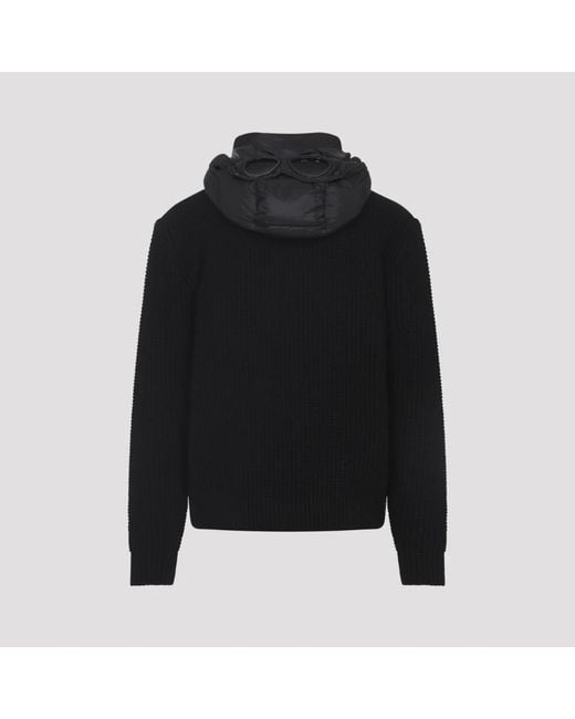 C P Company Black Winter Jackets for men