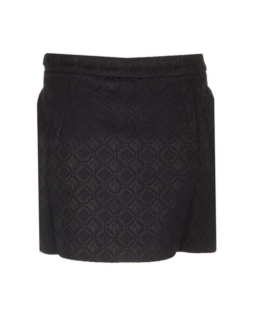 MARINE SERRE Black Short Skirts
