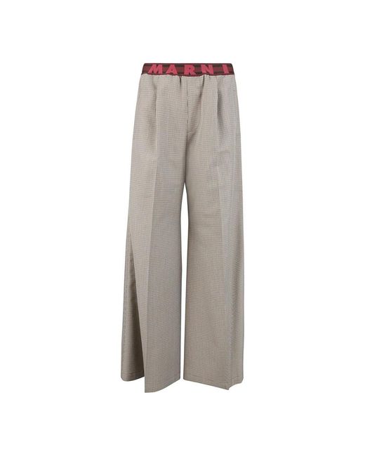 Marni Gray Wide Trousers