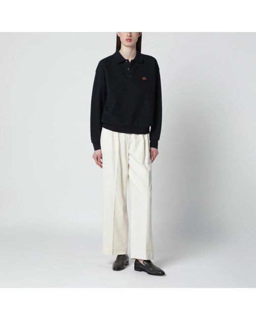 DUNST White Wide Trousers