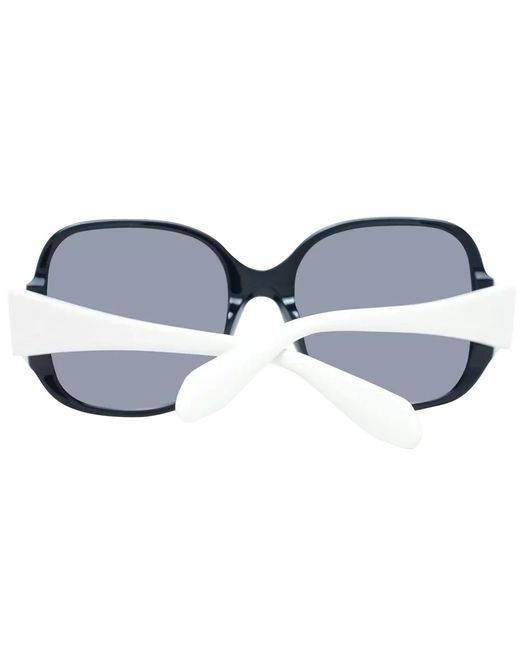 Adidas Black Schwarze -sonnenbrille mit verspiegelten gläsern