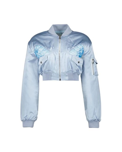 Bomber a coste di Coperni in Blue