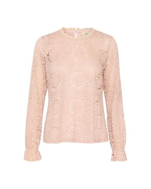 Blouses Cream en coloris Pink