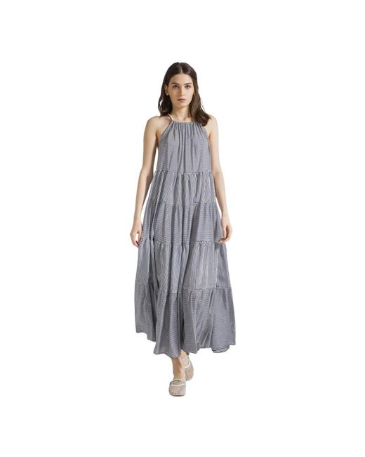 Seventy Maxi Jurken in het Gray