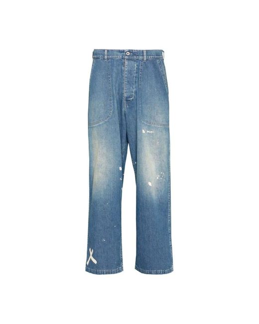 Maison Margiela Blue Loose-Fit Jeans
