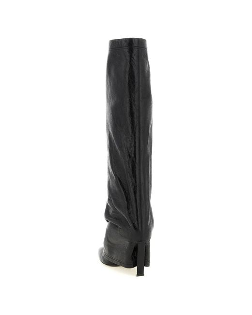 The Attico Black Heeled Boots