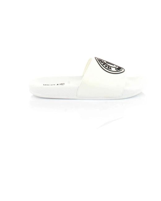 Versace Jeans Couture Slippers in Weiß für Herren | Lyst DE