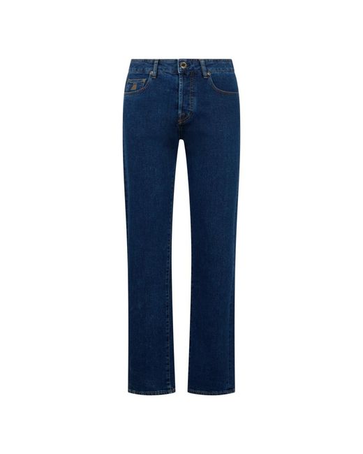 Moorer Blue Straight Jeans for men