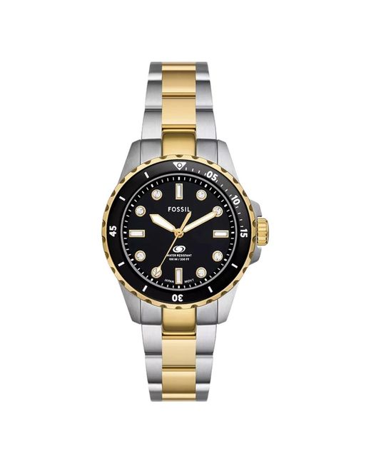 Fossil Dive Es5349 in het Metallic