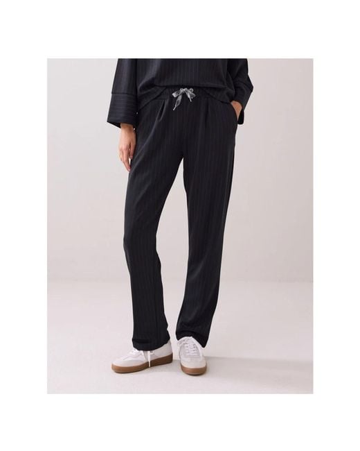 Summum Straight Trousers in het Black