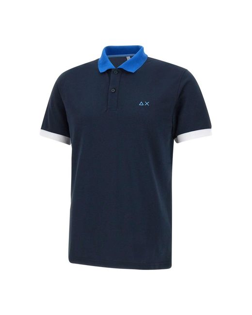 Sun 68 Blue Polo Shirts for men