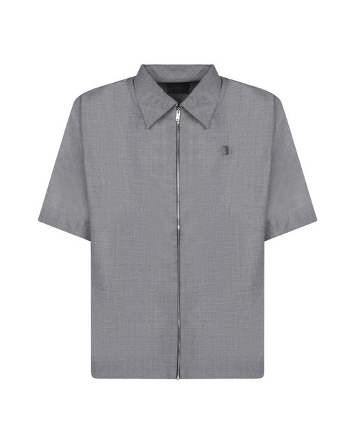 Givenchy Gray Short Sleeve Shirts for men