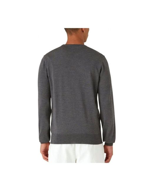 K-Way Merinowolle Pullover Langarm in Gray für Herren