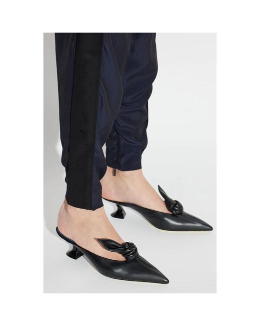 Lanvin Black Heeled Mules