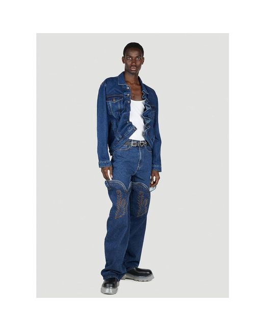 Y. Project Blue Denim Jackets for men