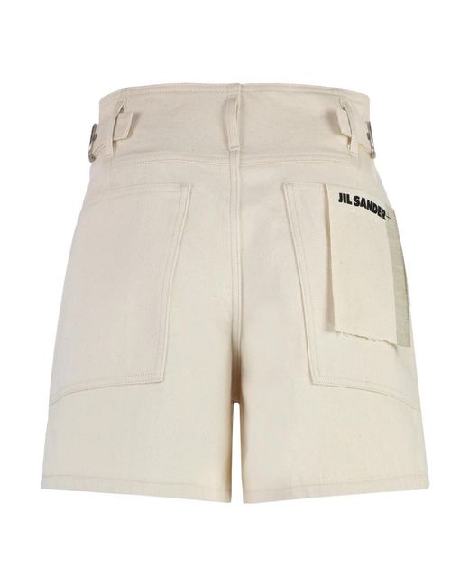 Jil Sander Natural Denim Shorts