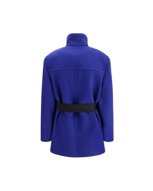 Saint Laurent Blue Belted Coats for men