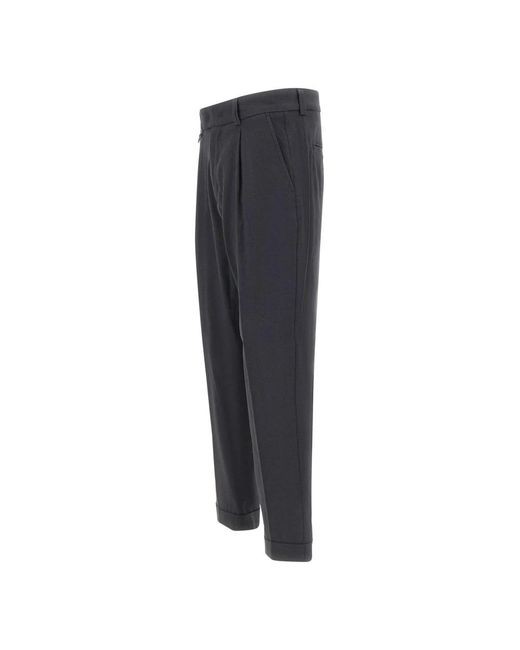 Paolo Pecora Gray Suit Trousers for men