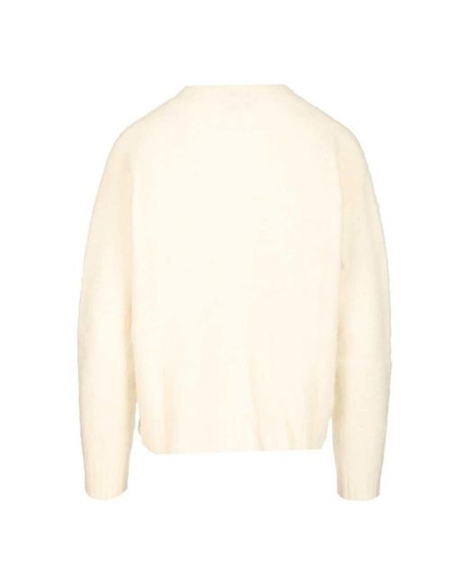 AMISH White Round-Neck Knitwear