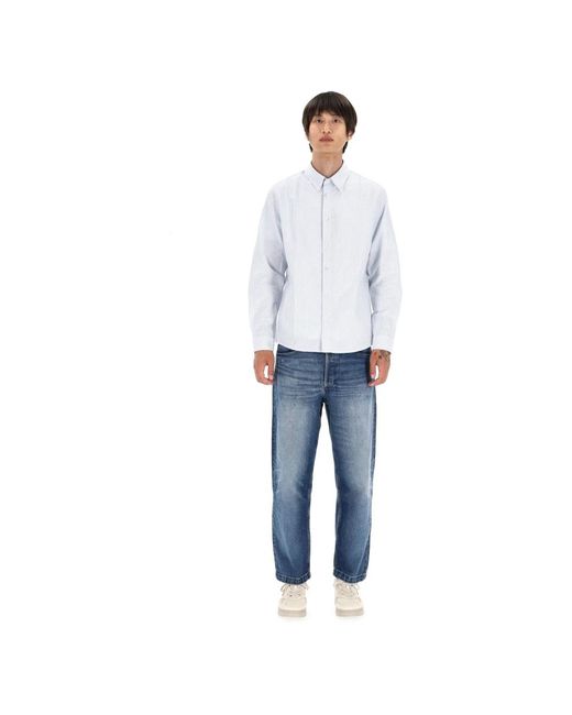 A.P.C. Blue Casual Shirts for men