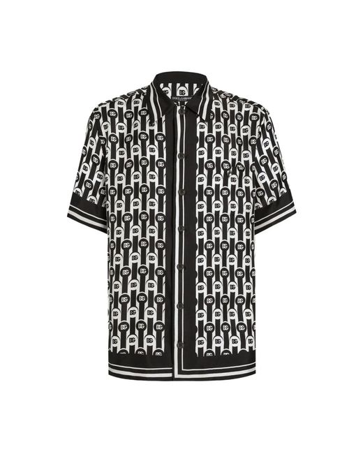 Dolce & Gabbana Casual Katoenen Overhemd in het Black voor heren