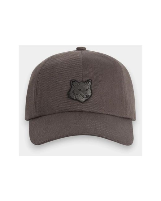 Maison Kitsuné Brown Caps for men