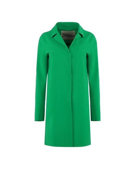 Herno Green Single-Breasted Coats
