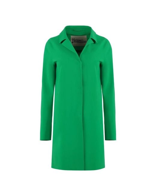 Herno Green Single-Breasted Coats
