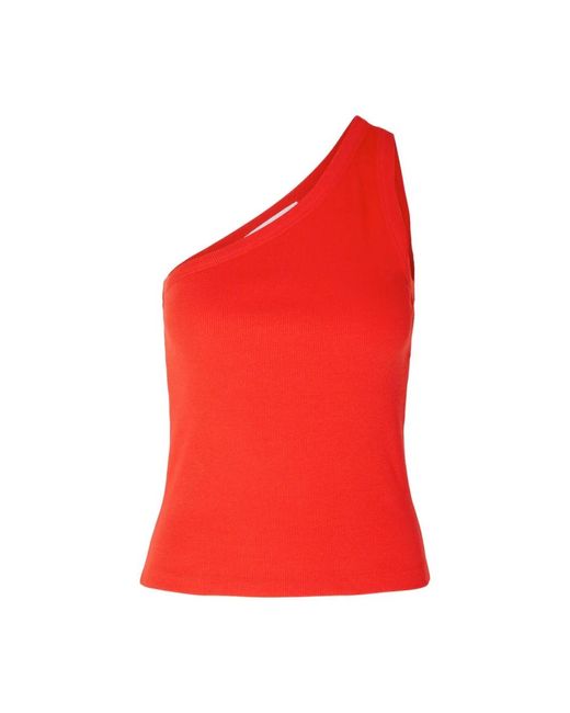 Sleeveless tops di SELECTED in Red