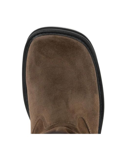 The Attico Brown High Boots
