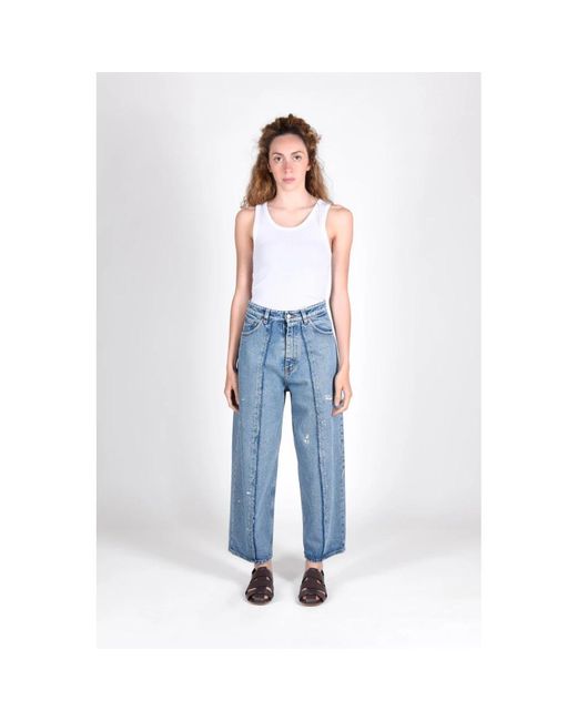 Jeans > wide jeans MM6 by Maison Martin Margiela en coloris Blue