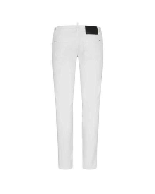 Jeans > slim-fit jeans DSquared² en coloris White
