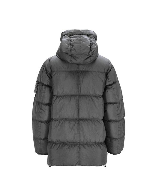 Stone Island Gray Winter Jackets for men