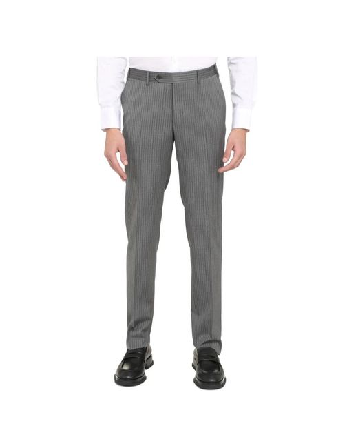 Canali Gray Suit Trousers for men