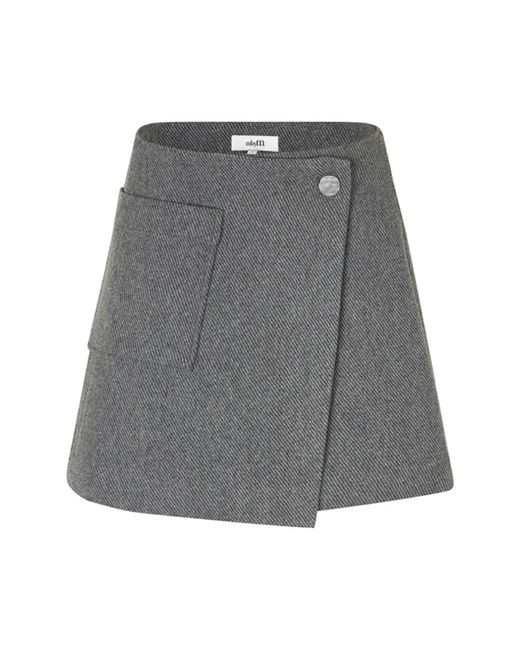 Mbym Gray Stilvoller Kurzer Rock
