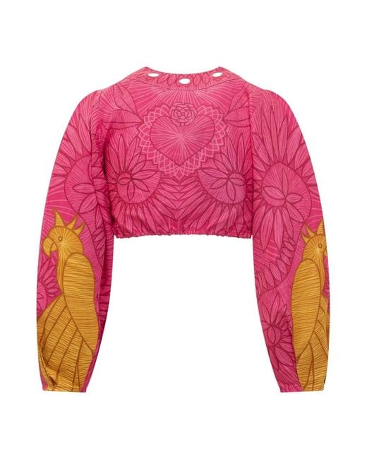 Farm Rio Pink Blouses