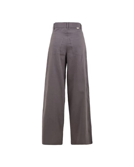 Trousers > wide trousers Jucca en coloris Gray