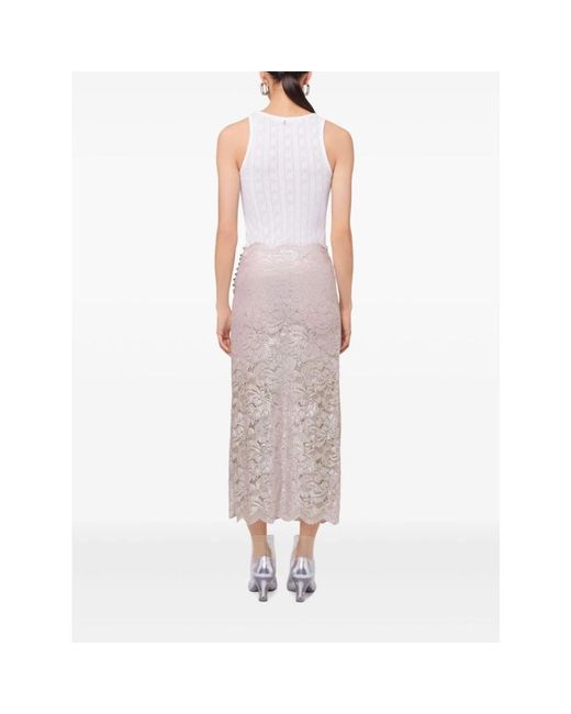 Rabanne Rokken ,Roze ,Roze En Zilveren Rok in het Gray