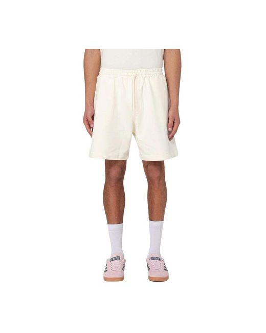 MSGM Schwarze Casual Style Shorts in White für Herren