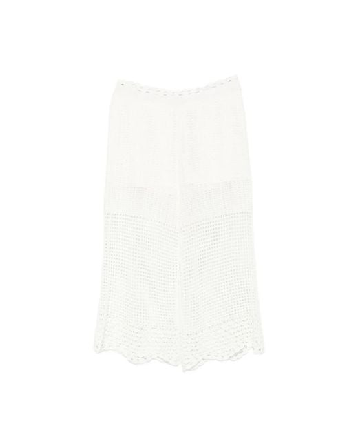 Cropped Trousers IRO de color White