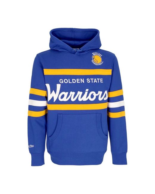 Mitchell & Ness Nba Head Coach Hoodie Original Team Colors in Blue für Herren
