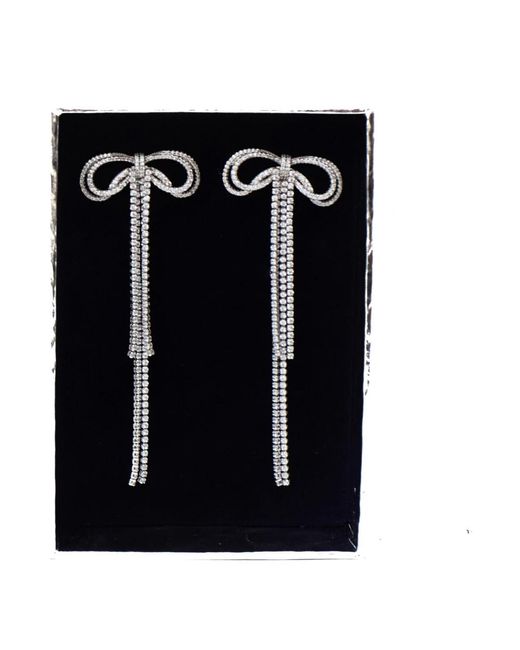 Earrings Self-Portrait de color Black