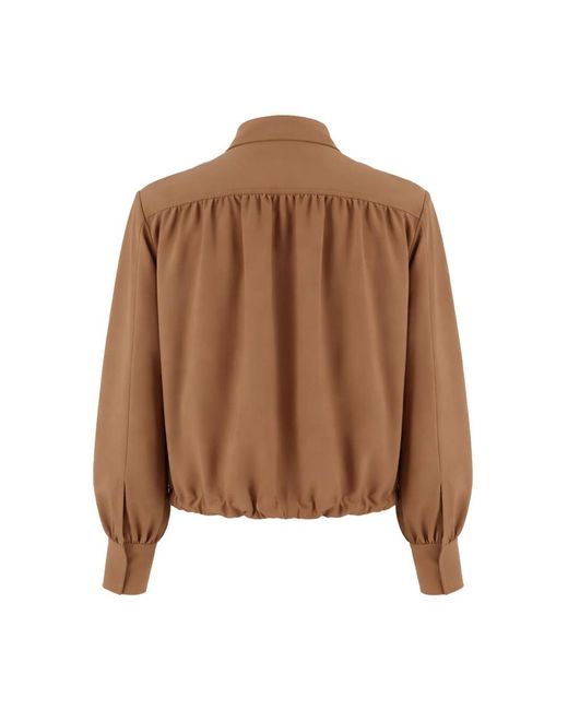 Fabiana Filippi Brown Bomber Jackets