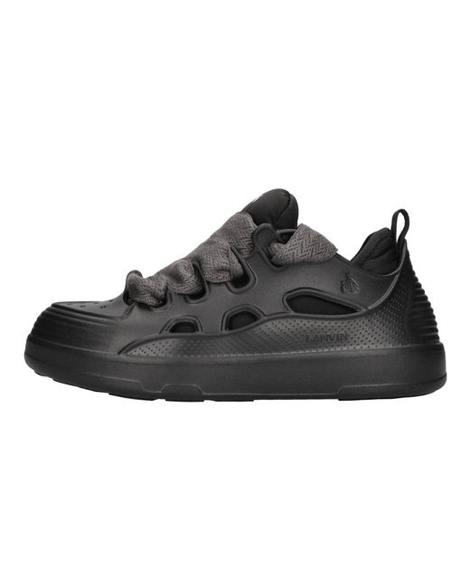 Lanvin Black Curb Block Molded Eva