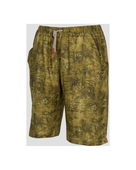 Kiton Pants Regular Fantasy in het Green voor heren